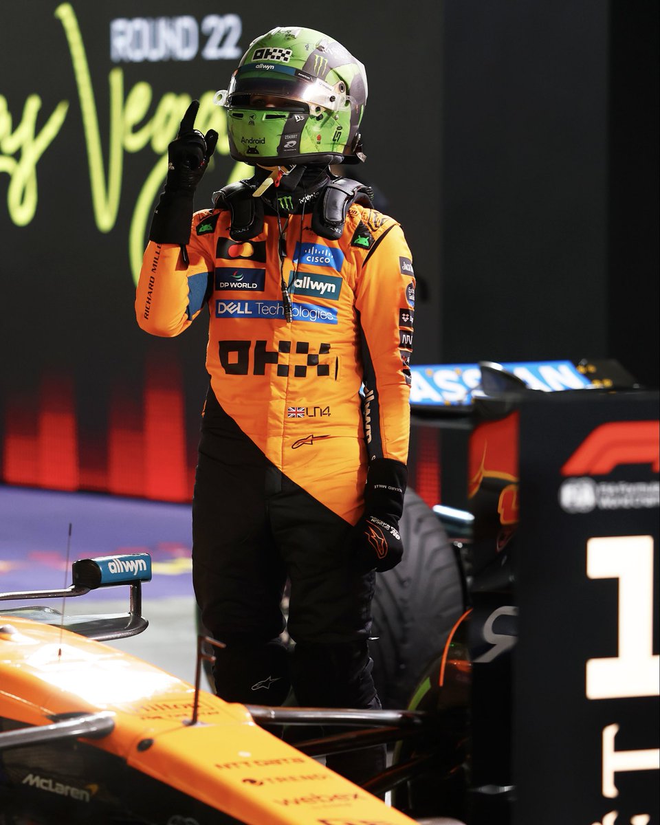 McLarenF1's tweet image. Our first LVGP pole position 💪

#McLaren | #LasVegasGP 🎲