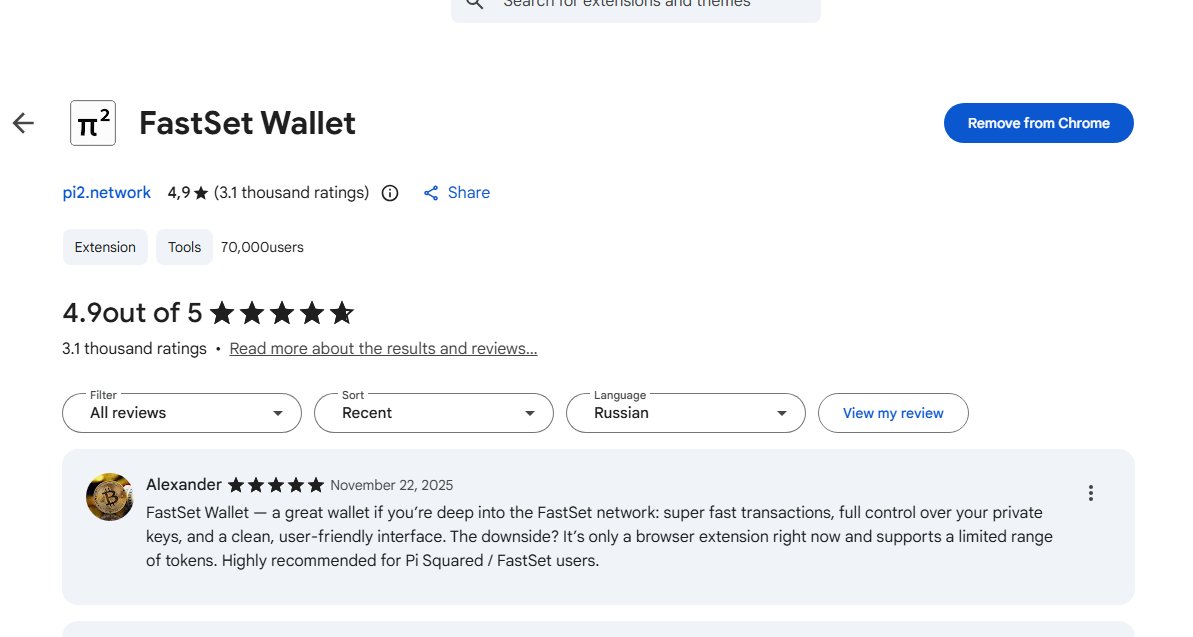 Aleksan10306316's tweet image. 🚀 Just tried out FastSet Wallet — blazing fast on the FastSet Network, non-custodial, and super smooth UI. Perfect for anyone deep in the Pi Squared ecosystem. 🔐⚡️ #FastSet #CryptoWallet #DeFi