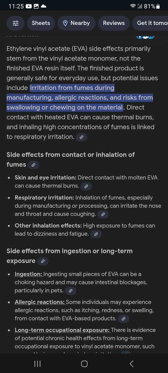 Crocs are made from E.V.A foam