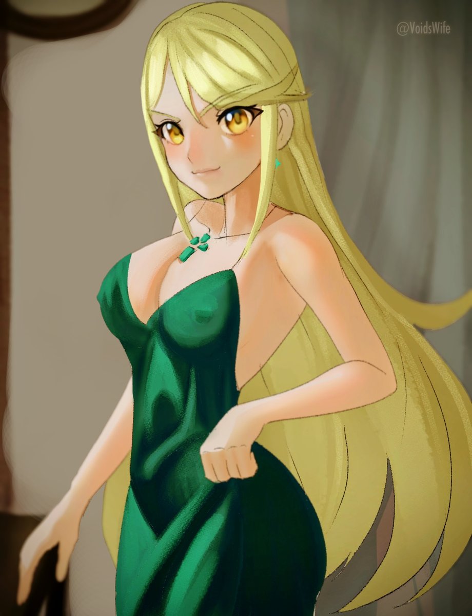 VoidsWife's tweet image. Mythraaa in a nightgown..#Xenoblade #Xenoblade2 #XenobladeChronicles2