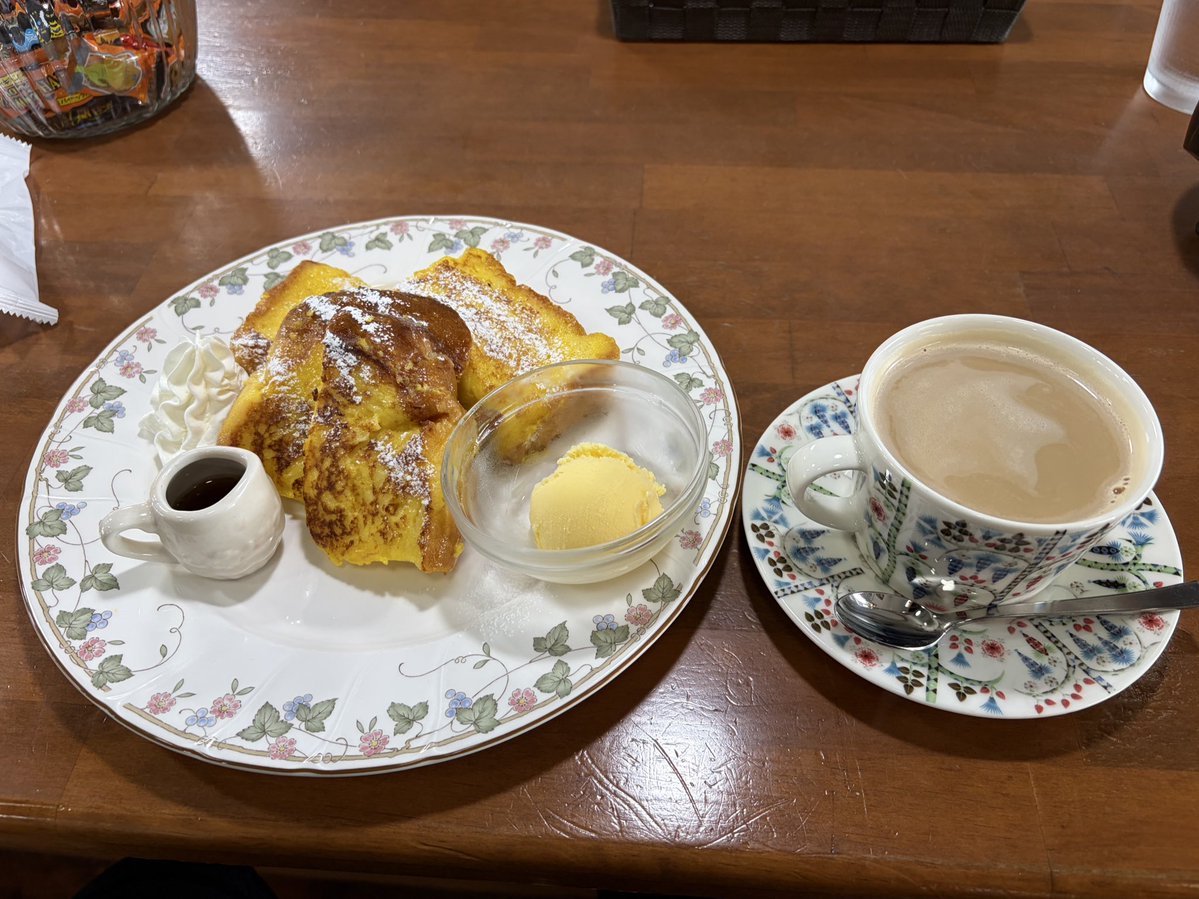 y30c's tweet image. フレンチトースト😆食ってばっか