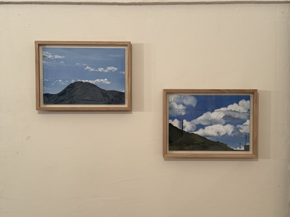 坂口恭平　絵画　額装済み 気持ち良いですよー、坂道すごいけど笑、来てね！