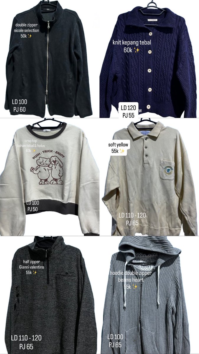 ryystrawbe's tweet photo. yuu guys crewneck zipper, half zipper, berkerah 

pengiriman dari bekasi
detail yang lain dm aja 🫶🏻 https://t.co/ZOvgtSC0z0