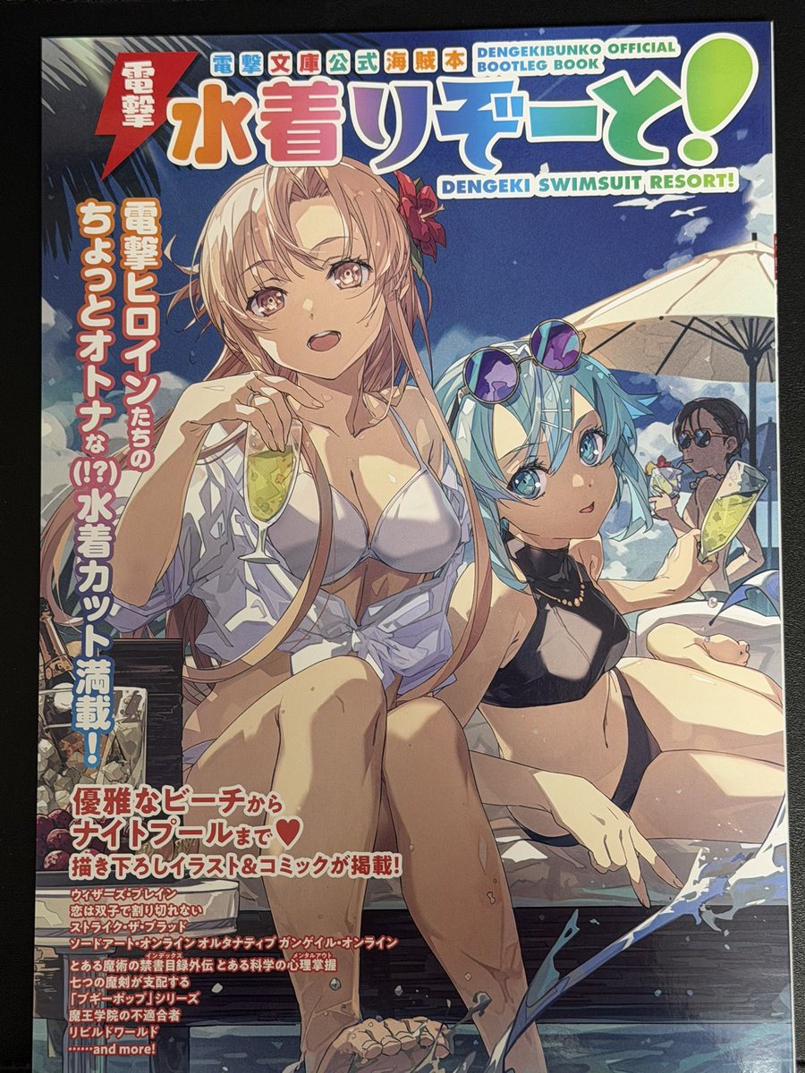 電撃文庫公式海賊版「電撃水着りぞーと！」の献本もいただいてます