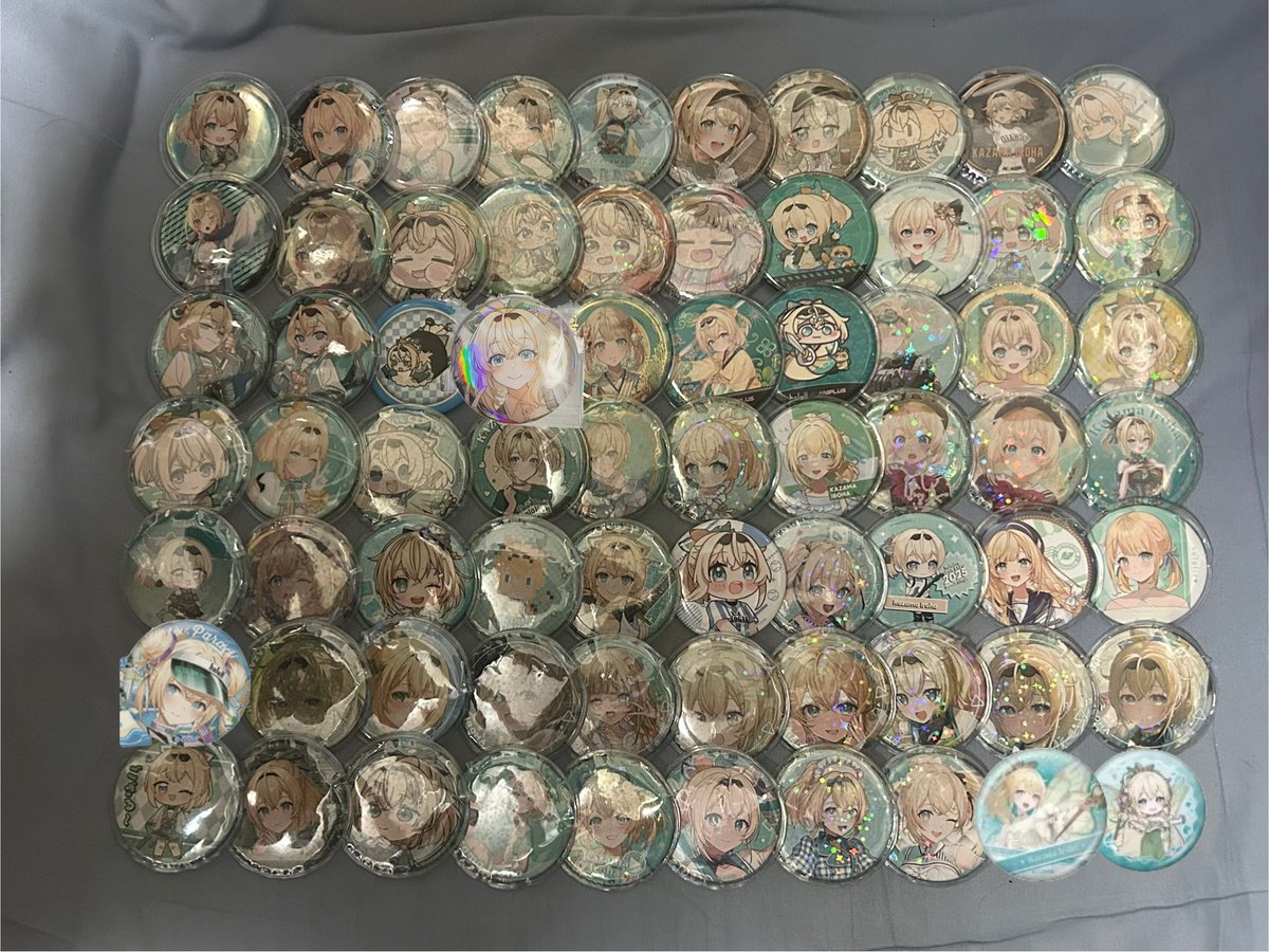 持ってるいろはちゃんの歴代缶バッジ そして残り4つ！！ 2023年Bang