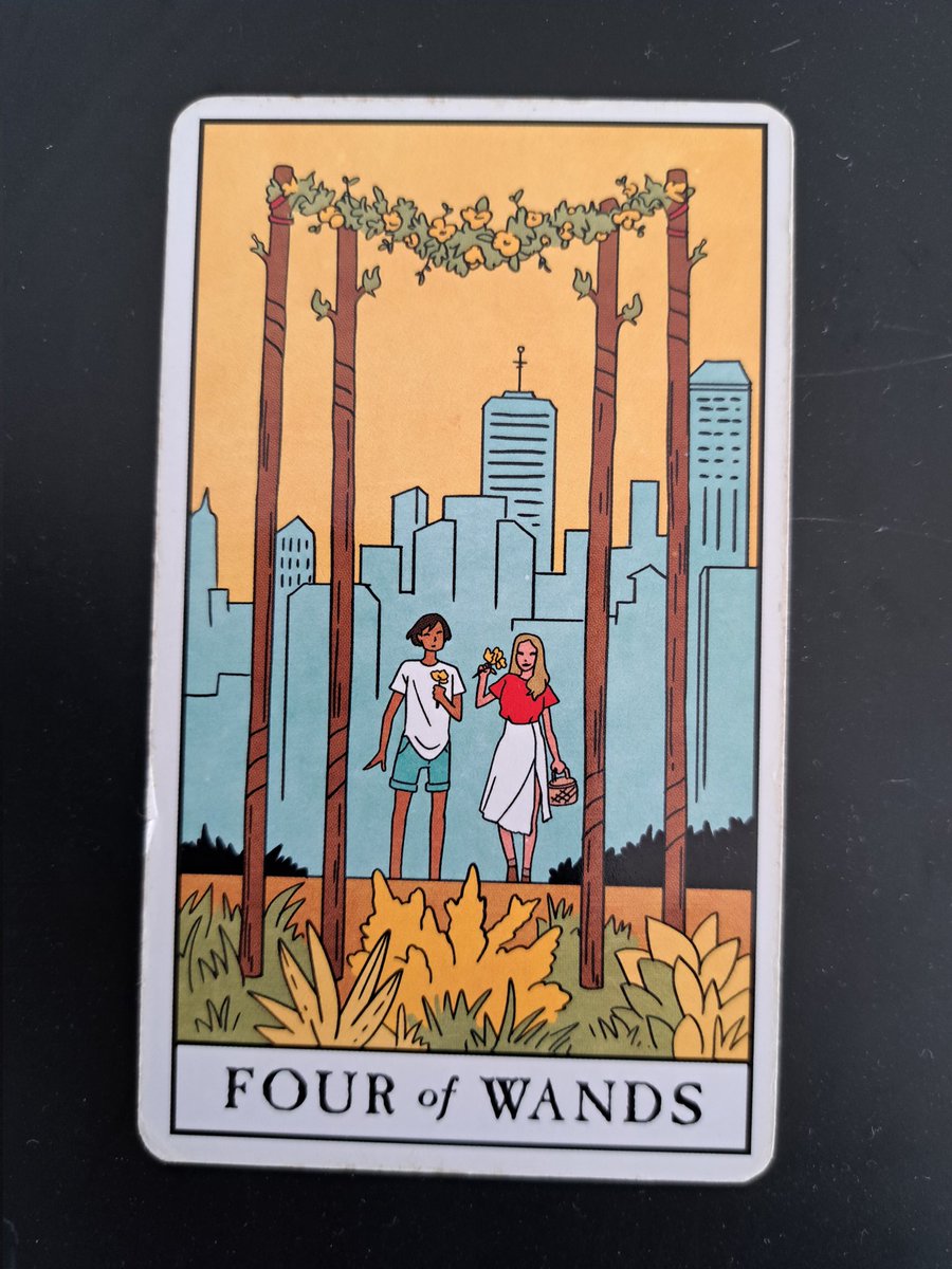 Laurajk32's tweet image. Today's card is 4 of Wands 

Celebrations don't have to be big, fancy affairs. It's the reason for the celebration that's important. 

#reason #celebration #important #party  

#tarot #tarotmessage #LauraJK32