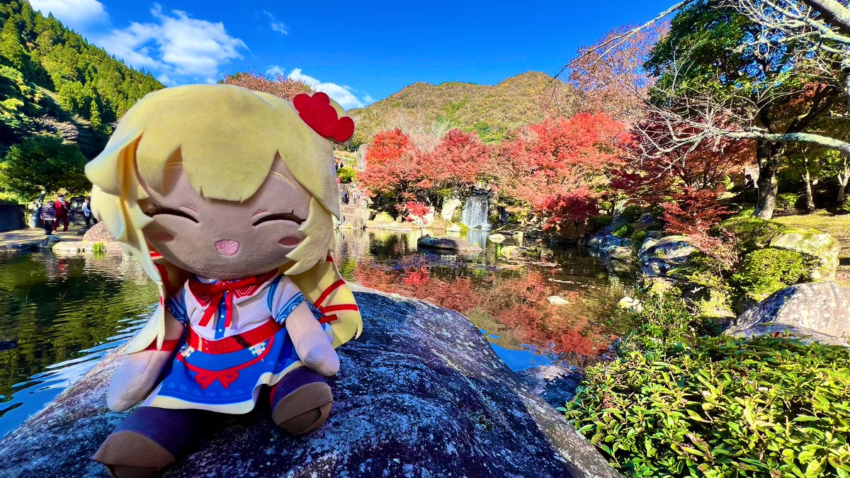 はあちゃまの分身と紅葉見に行ってきた𐐃 ·̫ 𐐃早く元気になってねは