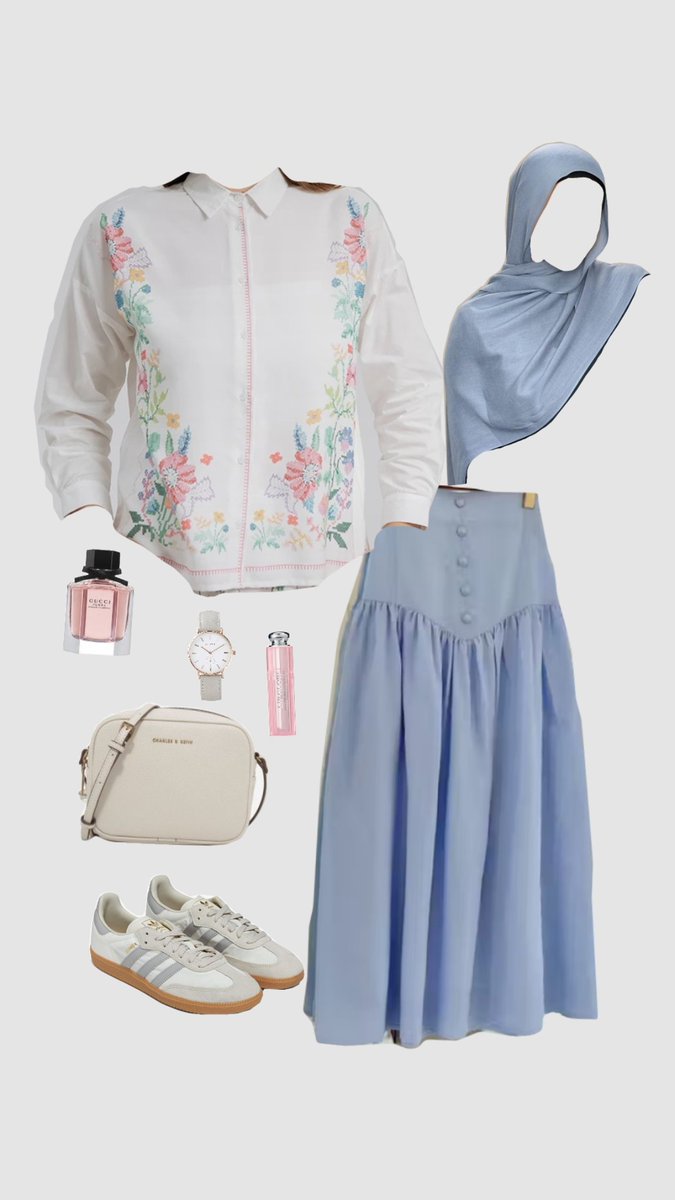 putrecommended's tweet image. Ada yang punya rencana liburan ke pantai juga? Ini inspirasi outfit summer versi aku! Bagaimana menurut kalian? Kemeja floral, rok midi, dan hijab pashmina. #Pantai #SummerGoals #FashionInspo
Cek detailnya sekarang! 🛒s.shopee.co.id/6fZex0dSuQ