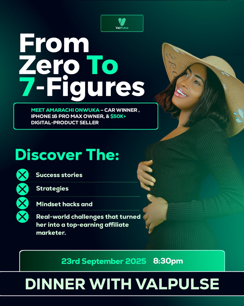 🚀 Coming soon 
The story of Amarachi Onwuka – 7‑figure digital marketer who rolled in a brand‑new car, and turned $0 into $50K+ selling digital products. 

Want the mindset, strategies &amp; challenges that made her a top affiliate? 

Stay tuned…
Sunday 23rd November 2025
8:30pm