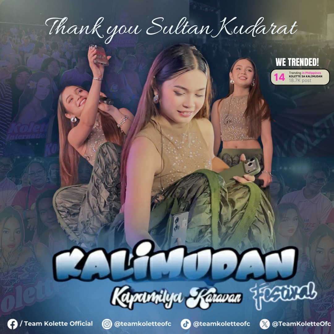 TeamKoletteOfc's tweet image. Thank you, MoonLettes Sultan Kudarat!

Thank you, Kalimudan Festival!

What an unforgettable night it has been! We are deeply grateful to every single one of you who came, celebrated, and shared the joy with us. Your energy, love, and unwavering support made the whole night shine…