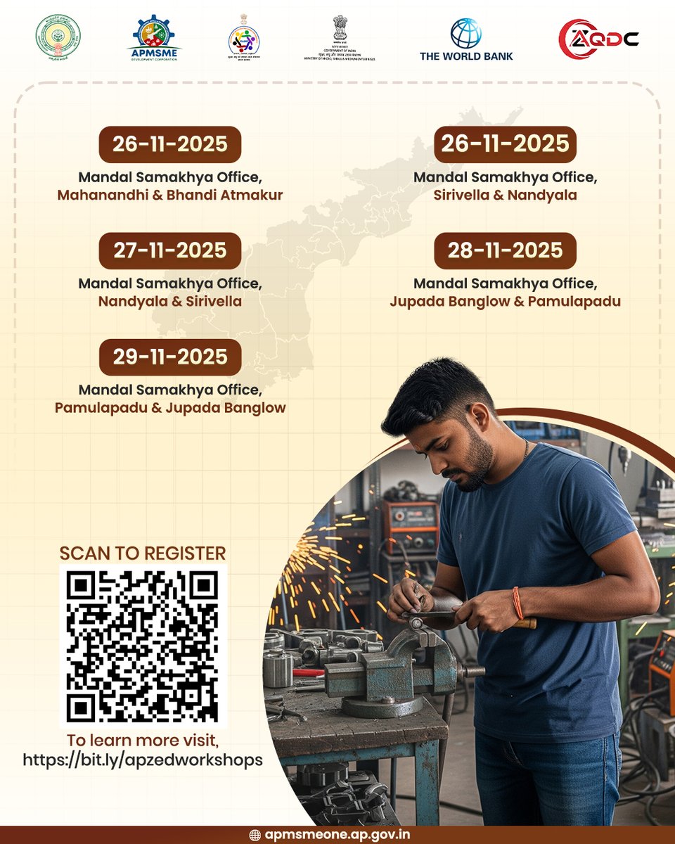 apmsmedc's tweet image. ZED Workshops are equipping MSMEs with the right knowledge, modern practices, and actionable guidance to strengthen their manufacturing capabilities and overall business growth. 

These sessions help small enterprises understand industry expectations, improve their operational…