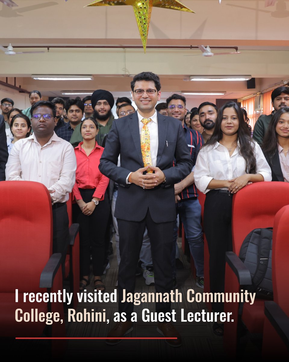 solitairesumit's tweet image. Honoured to share my journey as a Guest Lecturer at Jagannath Community College, Rohini.

{Guest lecture, entrepreneurship, startup journey, hoops and hurdles, motivational talk, college session, Jagannath Community College}

#GuestLecture #EntrepreneurshipJourney