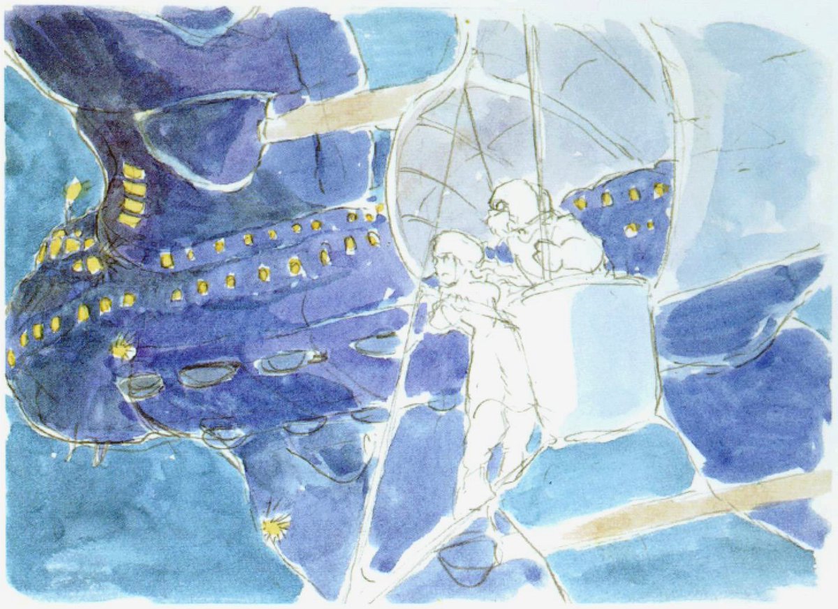 ani_obsessive's tweet image. Concept art by Hayao Miyazaki for Nausicaä of the Valley of the Wind (1984), dir. Hayao Miyazaki, Topcraft