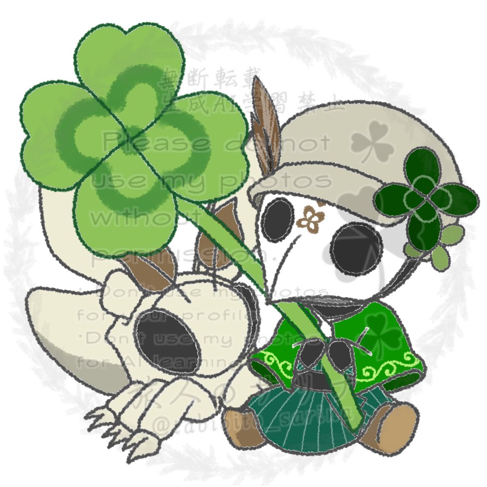 tabibito_sarina's tweet image. #三連休はフォロワーさんが増えるらしい 
こんにちは。
ペストマスクを被る緑の旅人、名をサリナと申します。
四葉のクローバーのように小さな幸せをお届けしながら、イベントに参加したり、絵を描いたり……相棒のレイカさんと共に巡っています。
この機会に是非知っていただければと思います。