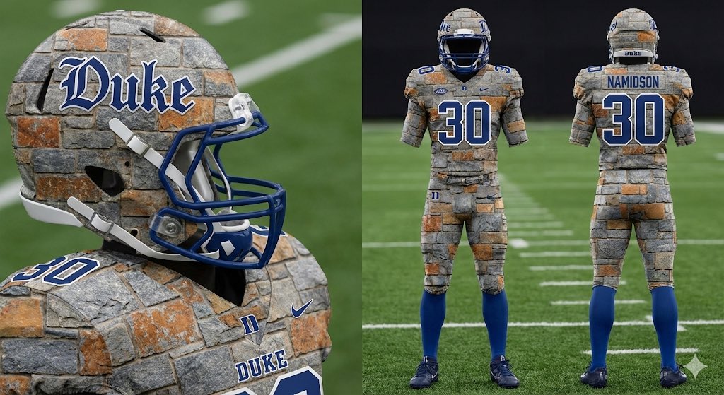 DukeFootballrdt's tweet image. Okay I want this SO BAD for Duke but maybe AI wasn’t the path to take here 
🤣🤣🤣