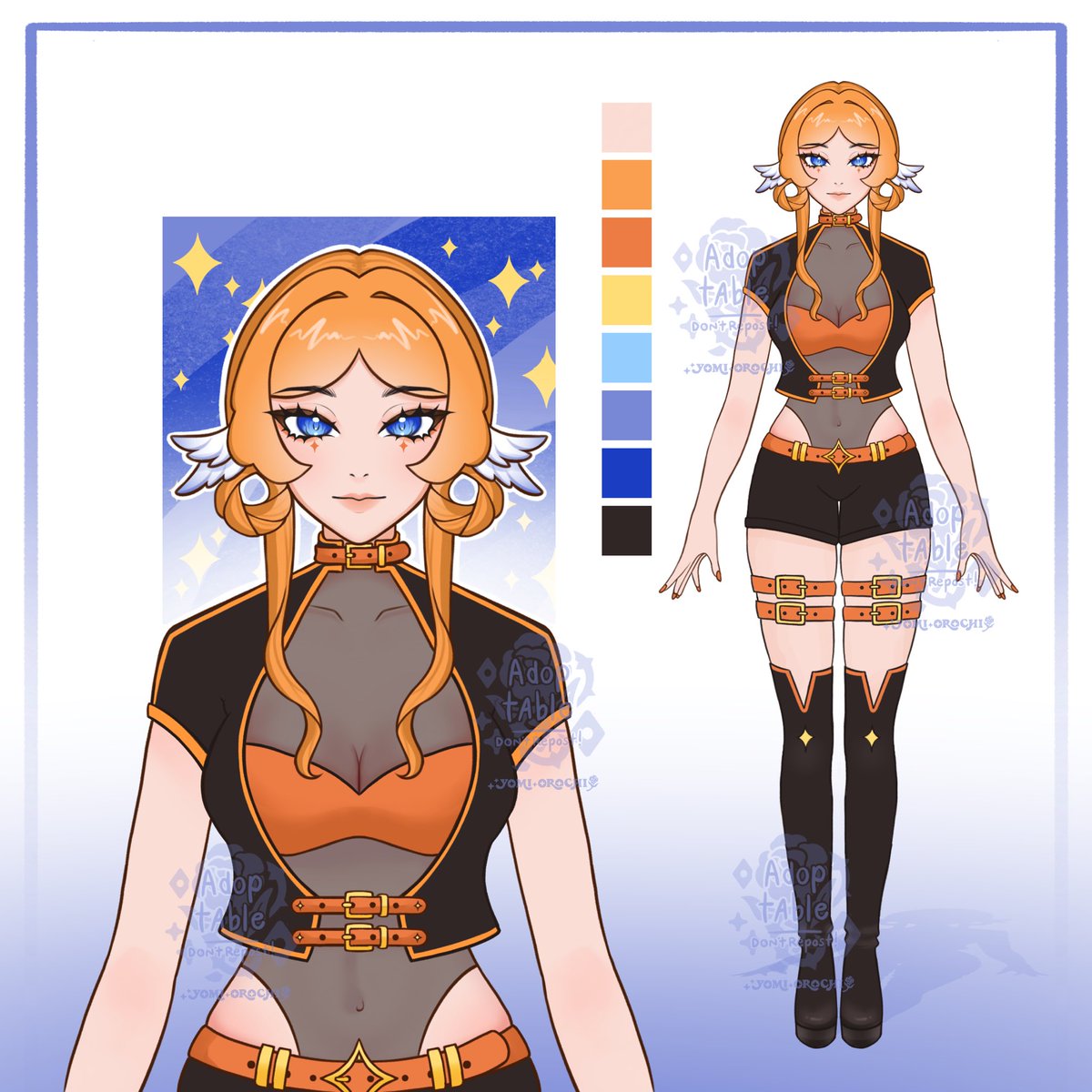 YomiOrochi's tweet image. ⟣ Adoptable design ⟢ ✨🧡🪽

⟡ $110 (monetised use)
⟡ $165 (commercial use)

⟡ 🔗 Get her here: vgen.co/YomiOrochi/pro…

Please read the description/ rules before purchasing!!

rts are really appreciated~ ✨💕