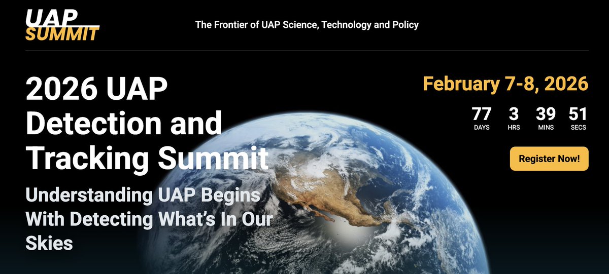reedsummers7's tweet image. With the Age of Disclosure comes a new imperative: to understand what is operating in our skies. And if governments won’t tell us, we need to go detect it ourselves. Launching today—The UAP Detection and Tracking Summit @UAP_Summit. The skies belong to all of us. Let&apos;s go find…