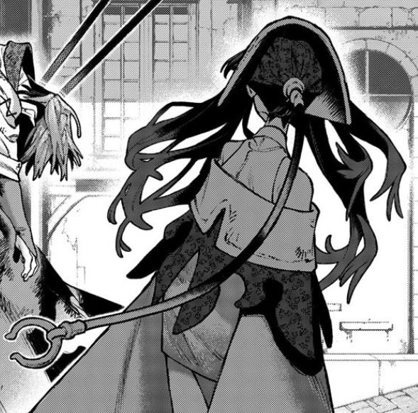 amouvve's tweet image. doll festival amo gotta be one of the best designs in the manga,,, the silhouette, the nurse details, the massive wing cape that also looks like big hands,,, her makeup and hair,,, it’s so good