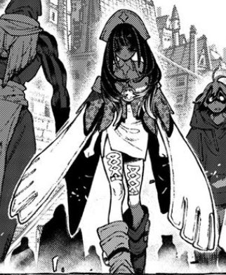 amouvve's tweet image. doll festival amo gotta be one of the best designs in the manga,,, the silhouette, the nurse details, the massive wing cape that also looks like big hands,,, her makeup and hair,,, it’s so good