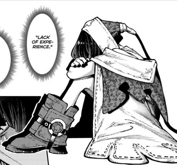 amouvve's tweet image. doll festival amo gotta be one of the best designs in the manga,,, the silhouette, the nurse details, the massive wing cape that also looks like big hands,,, her makeup and hair,,, it’s so good