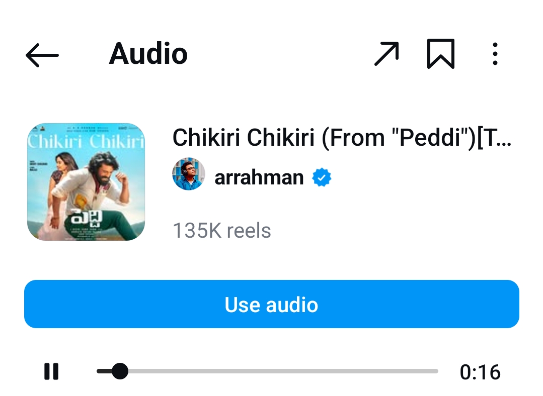 NaniSAW_'s tweet image. Updated insta reels 😎💥

Telugu - 135k
Hindi - 37k 

#Peddi #ChikiriChikiri