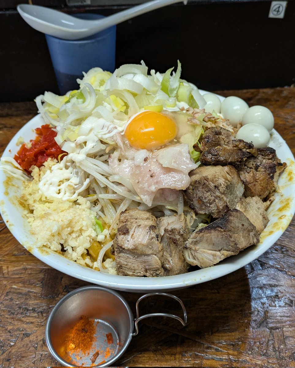 自家製麺まさき(非乳化)
『インド汁なし🔥』
カレーうまいっ！濃厚！炙りコロチャも最高！！大満足！！ごちそうさまでした🙏