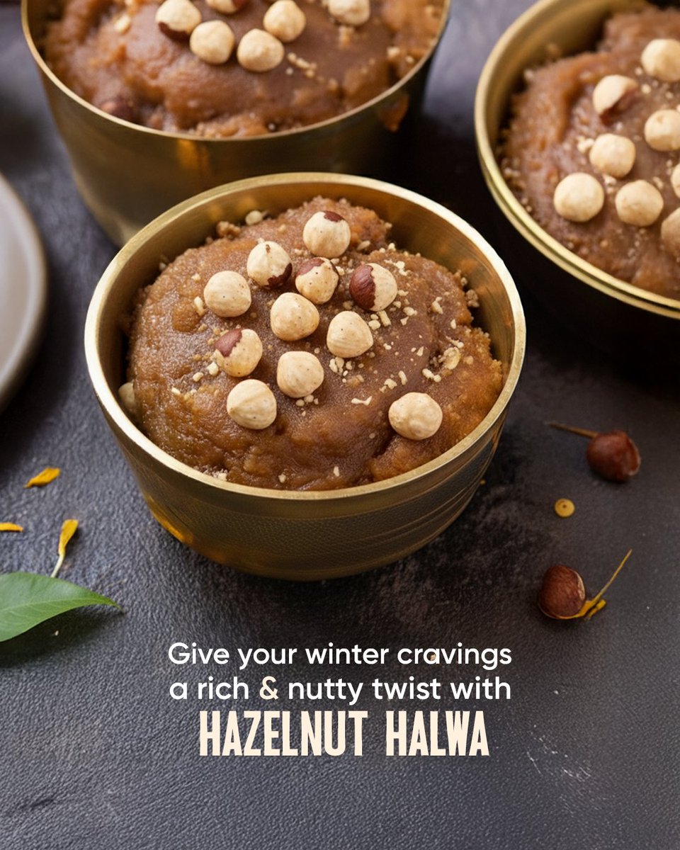 HazelnutsIndia's tweet photo. Give your winter cravings a cozy twist  say hello to the rich, nutty delight of Hazelnut Halwa

#HazelnutHalwa #WinterCravings #CozyTreats #OregonHazelnuts #NuttyDelight https://t.co/7EwBtGUEcO