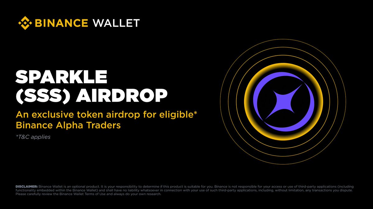 Binance Alpha will be the first platform to feature Sparkle (SSS) on  November 24. Eligible users can claim their airdrop using Binance Alpha  Points on the Alpha Events page once trading opens.