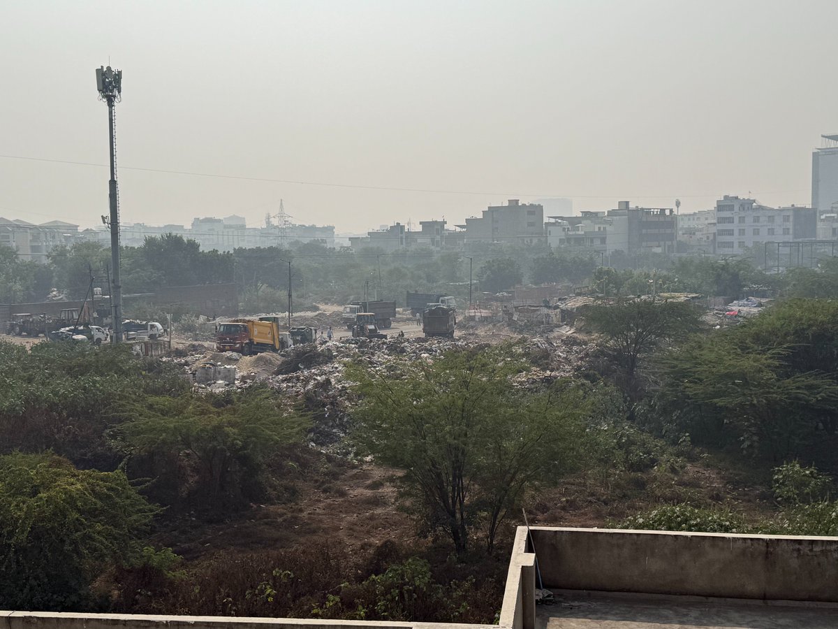 some1_as_ankit's tweet photo. 🚨 Severe AQI Alert – Radha Vihar,  Jaipur
@nagar_jaipur has started dumping garbage right next to homes, making the air unliveable, pushing AQI to severe levels. Families are already facing health issues.
Request urgent action! https://t.co/F8xg8ikvc0