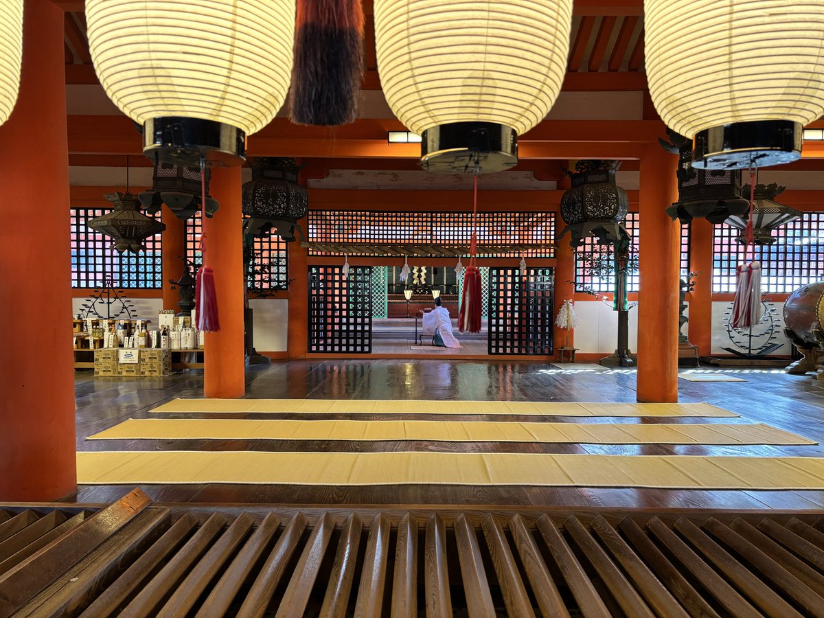 念願の厳島神社⛩水の中にあるの本当に綺麗！また行きたい！