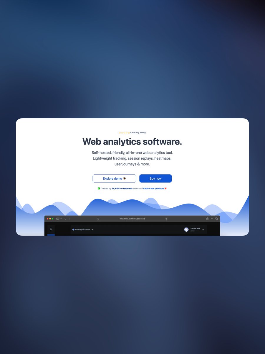 AltumCode's tweet image. 66analytics will get a big upgrade in terms of performance and resource usage 🔥

This is related to the Session Replays feature

It has been fully revamped to be way faster and use less processing power ⚡️

The new update rounds will come soon 🔜