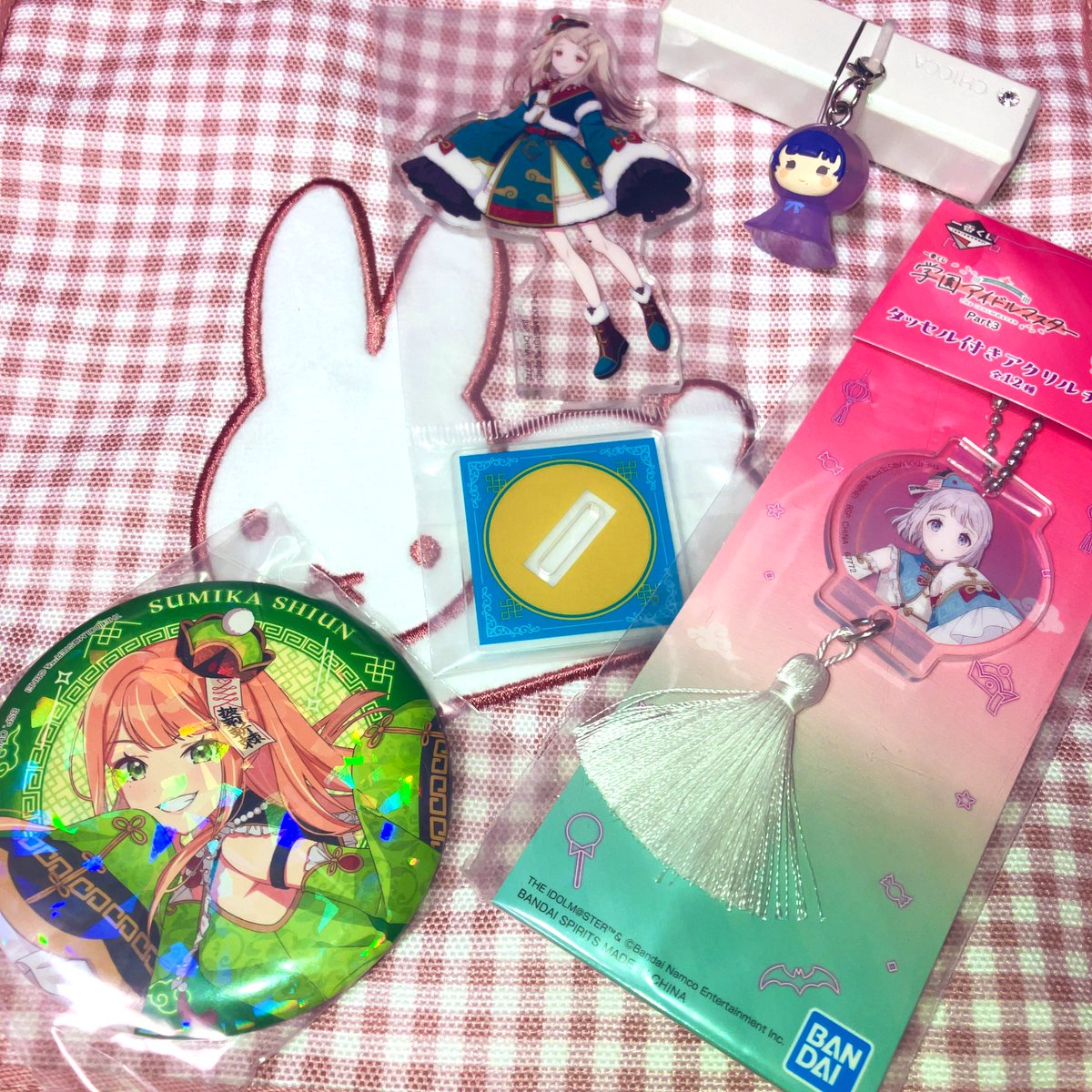 koukocha's tweet image. 一番くじとかガチャとか
いただきものもあるけど全部当たりすぎ💞
#学マス
#ブルーナアニマル