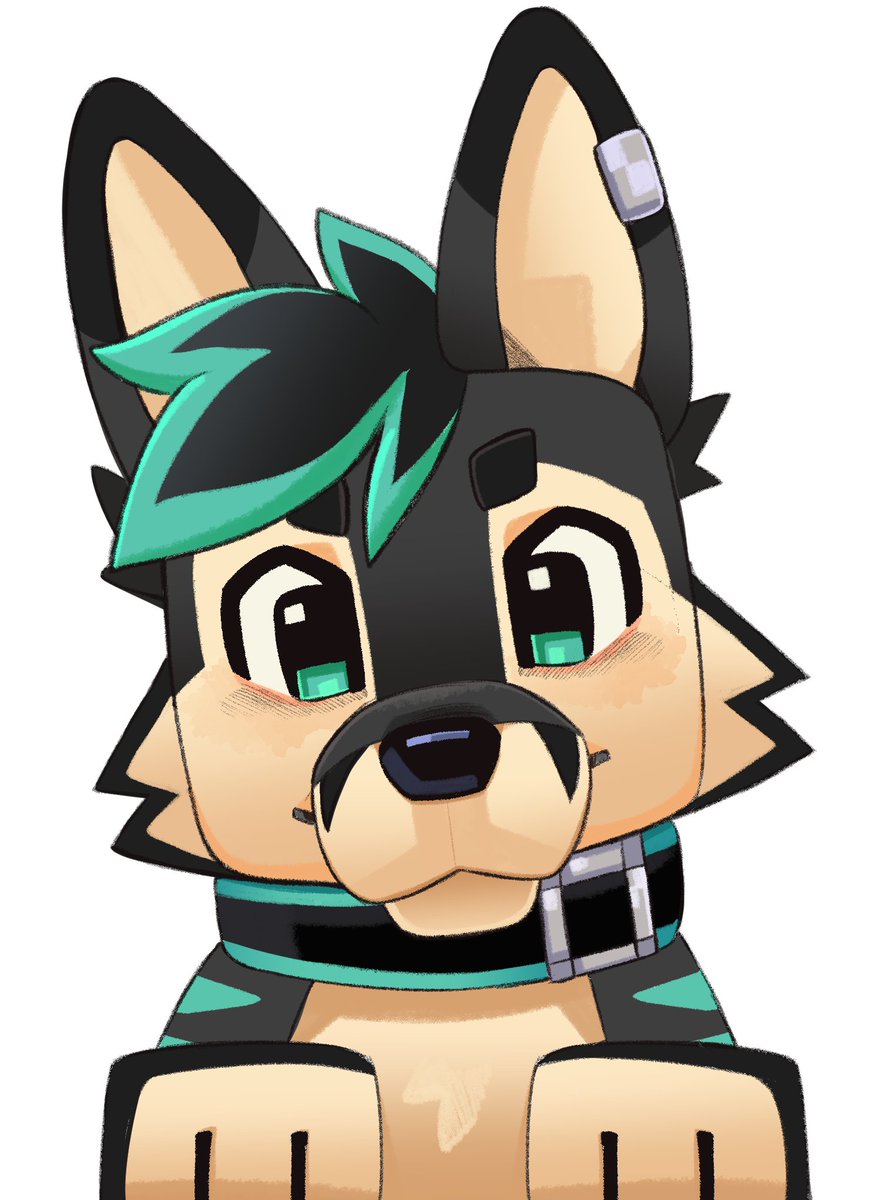 brizunzies's tweet image. I got to draw another Minecraft style puppo :3
