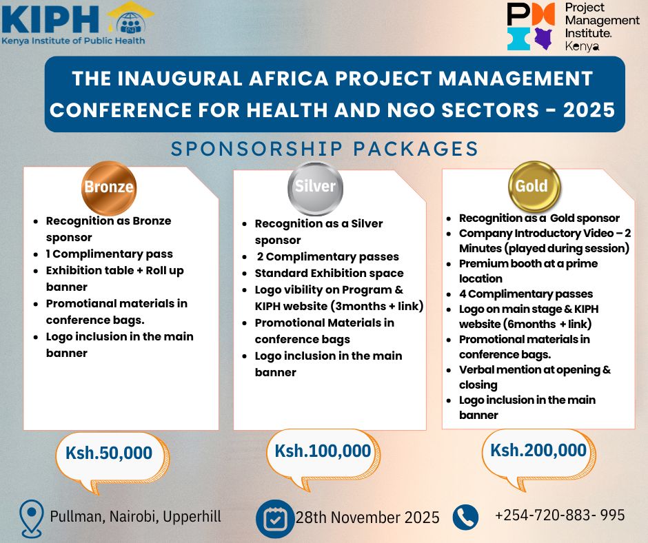 kiphealth's tweet photo. 🔥 6 DAYS LEFT!
⚡ Flash Sale → Ksh 5,000 (Only 30 slots!)
📍 Pullman Nairobi
🗓 28 Nov 2025
⏰ 8am–5pm
🎓 Earn 5 PDUs

🔗 Register: https://t.co/lNA9jpI2nH
#AfricaPMConference #HealthPM #NGOProjects #KIPH #PMIKenya #ProjectManagement #GlobalHealth #PublicHealthAfrica https://t.co/zCsj8wXyns