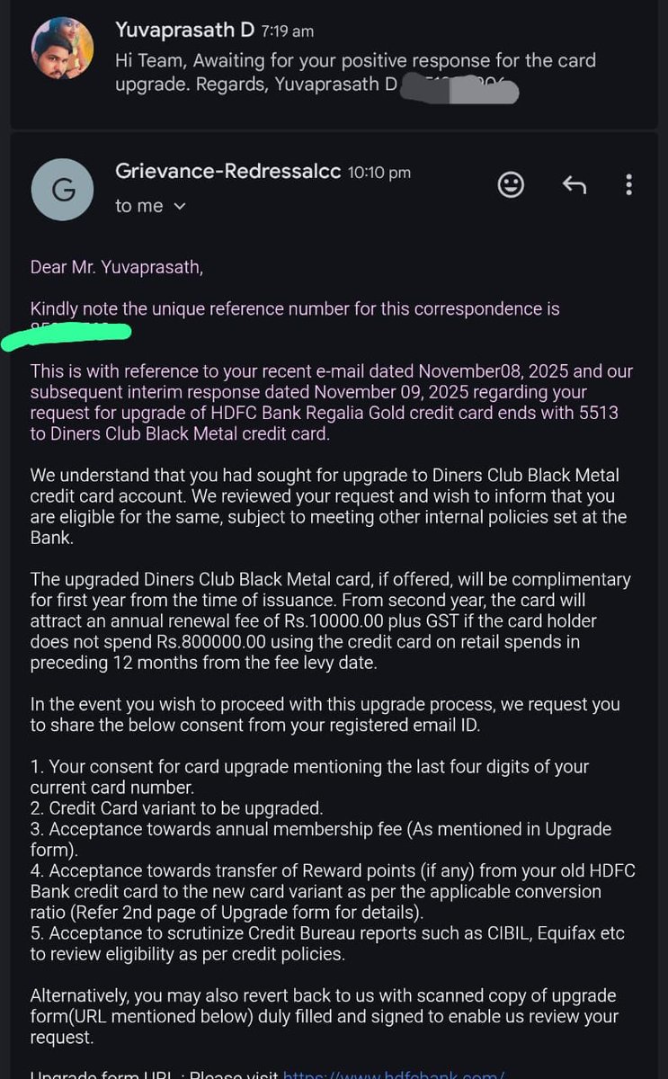 Still hoping to get one of HDFC’s premium cards like the Diners Black Metal?

Here’s how YuvaPrasath finally landed the DCBM - just 6 months after getting Regalia Gold - and the simple plan he followed. 👇