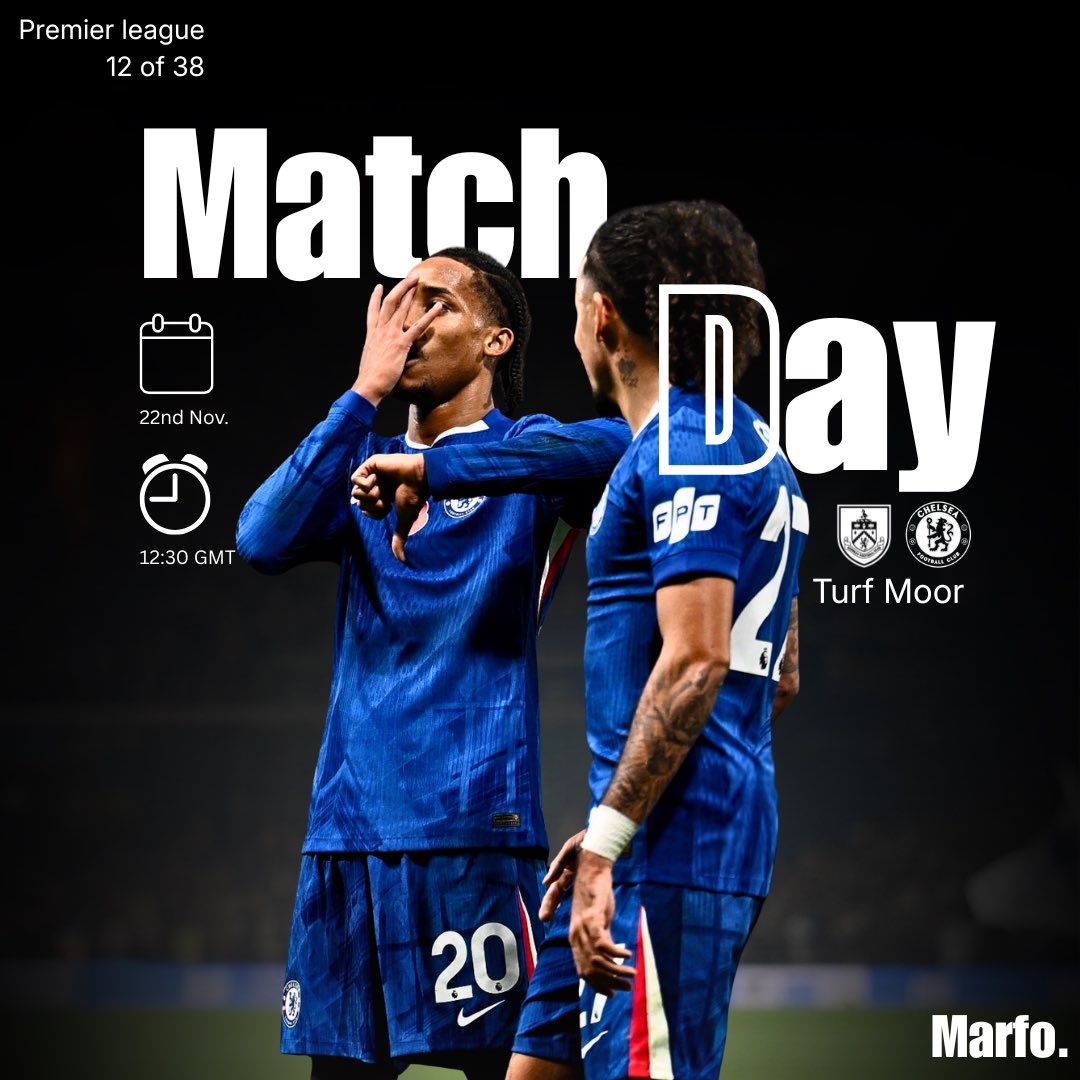 Ladies and gentlemen, it’s a match day.
Burnley v Chelsea. #CFC