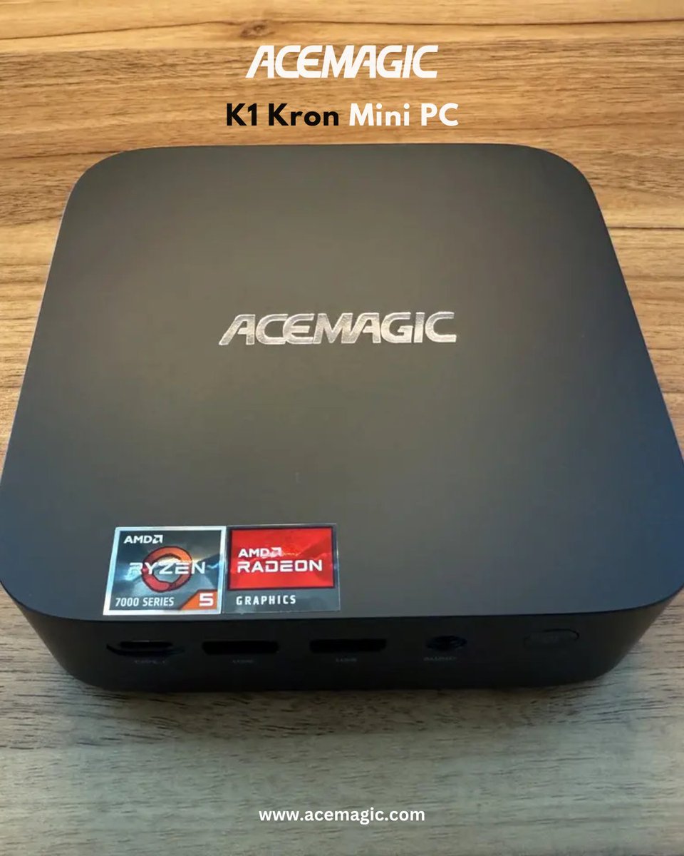 Acemagic_MiniPC's tweet image. 🖥️ ACEMAGIC K1 Mini PC—your sleek solution for work, study, and creative flow 💻⚡ 
AMD Ryzen™ 5 7430U / Intel Core i5-12600H packed into a minimalist design 🤩 🔥 

🛒💨 Limited stock—order today 👉 𝗮𝗰𝗲𝗺𝗮𝗴𝗶𝗰.𝗰𝗼𝗺
🏷️ Use code ACEFAN3 🥳 (Combine with other codes for…