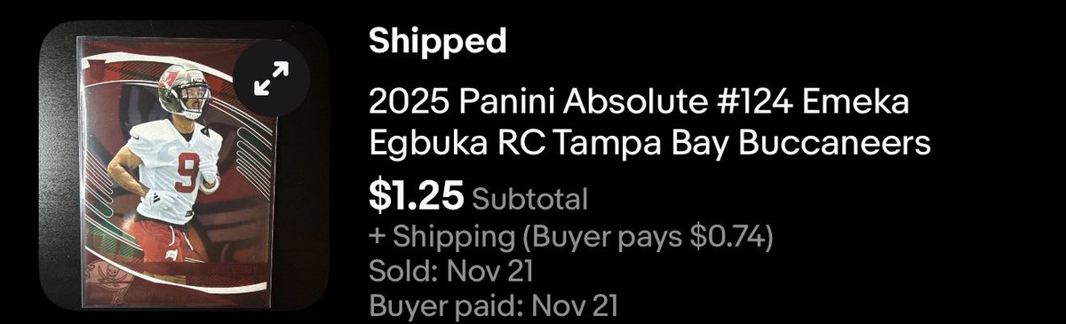 ZeeFlipsRips's tweet image. Gaining some steam, this is by far the most I’ve sold in a given day- brick by brick baby! See below for what sold 😎

I list new cards everyday, please check me out! #TheHobby #SportsCards

ebay.us/m/nqHDrY