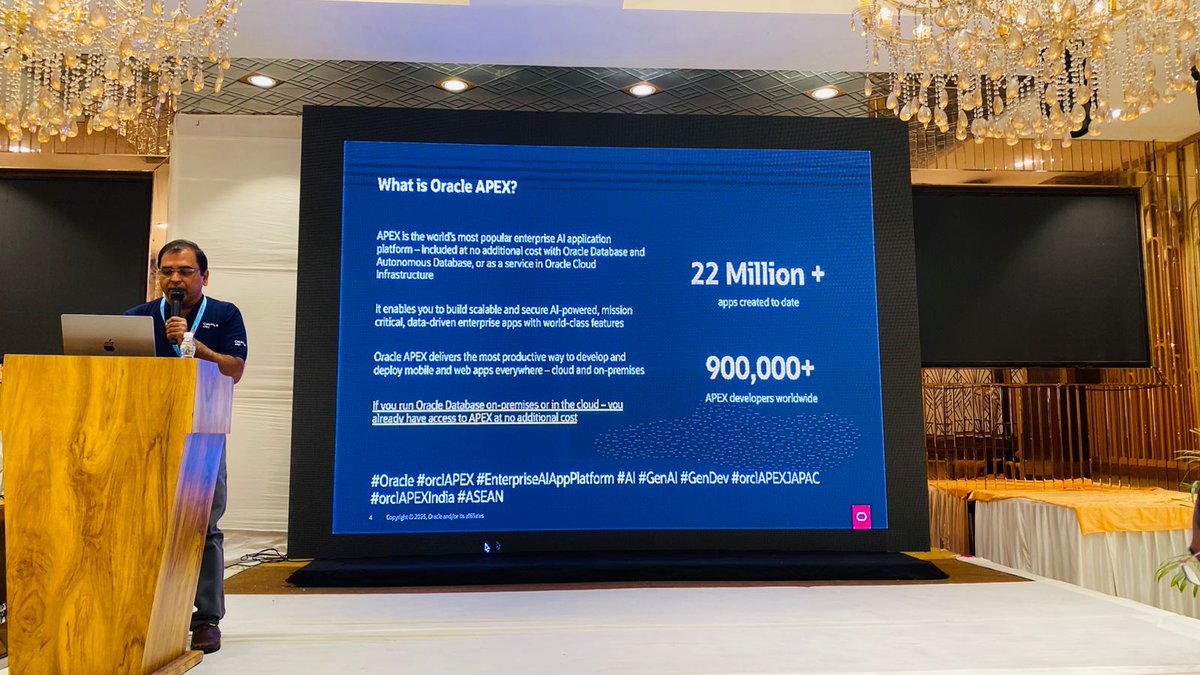 inoaug's tweet image. 🚀 Get a front-row view of the future of Oracle APEX as Koratamaddi Chaitanya Shanker and Toufiq Mohammed unveil the latest updates and upcoming innovations. A must-attend roadmap session for every APEX enthusiast! 🌟

#APEXAIDays #Oracle #LowCode #GenAI