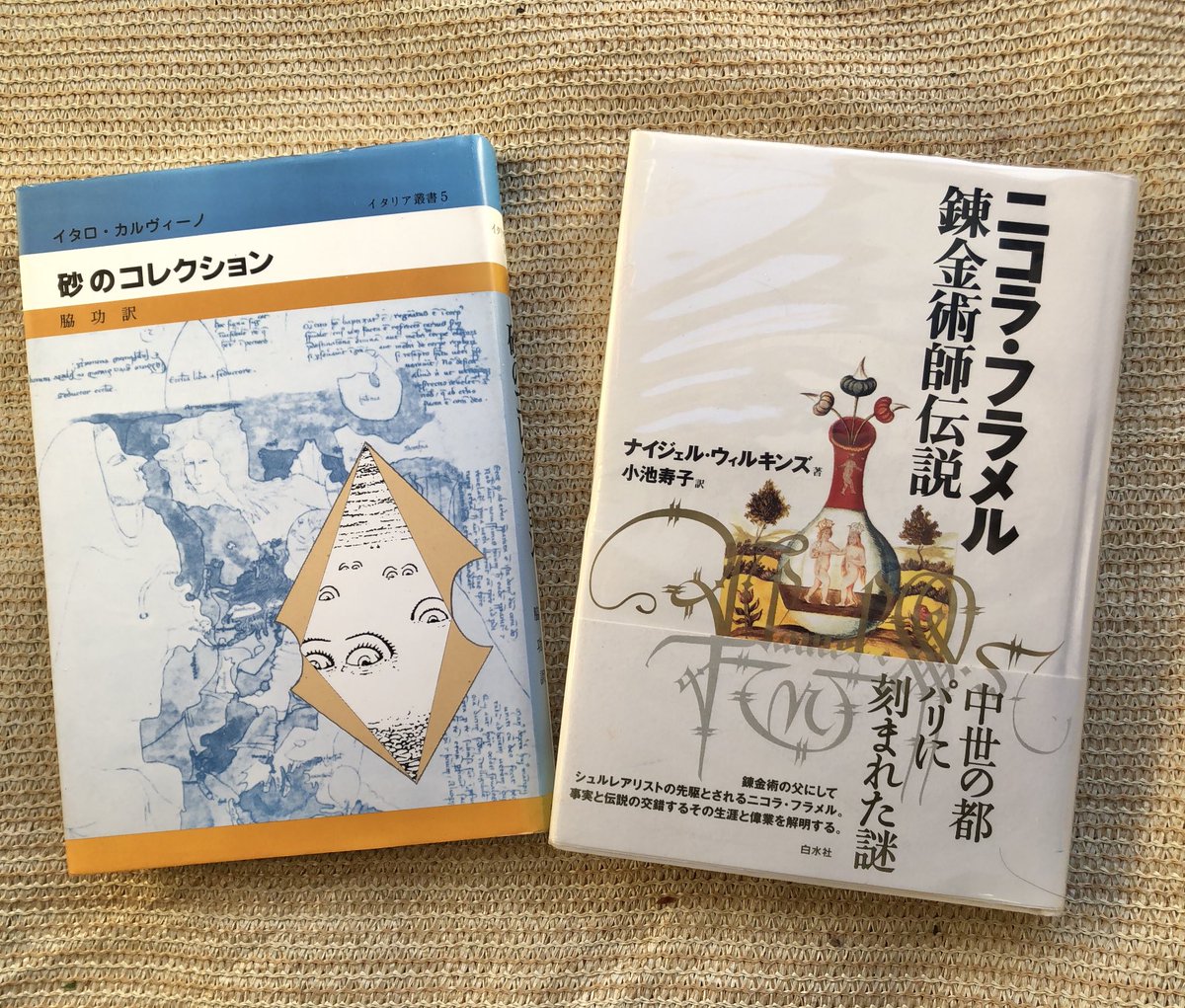 #中央線古書展 へ。#カルヴィーノ の古本の後ろ見返しに購入日と「Ta**K**o」の署名あり。これと同様の古本が神保町でも最近よく見かける。亡くなられて処分された蔵書らしい。どれもわが趣味に合う本なので、ご存命中に会えていたなら仲良くなれたかも。
