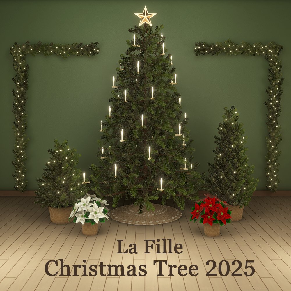 ✨🎁販売開始記念プレゼント企画🎁✨ 
La Filleから今日発売の新作クリスマスツリーを抽選で3名様にプレゼント致します！

📌<a href="/lafille_3dcg/">テンコ・モリ【La Fille】</a>
をフォロー＋この投稿をRP  
📌応募期限:11月25日11:00    
ギフトURLは譲渡も可能です

11月30日まで900円→750円でセール中🌟
販売ページはリプ欄に↓