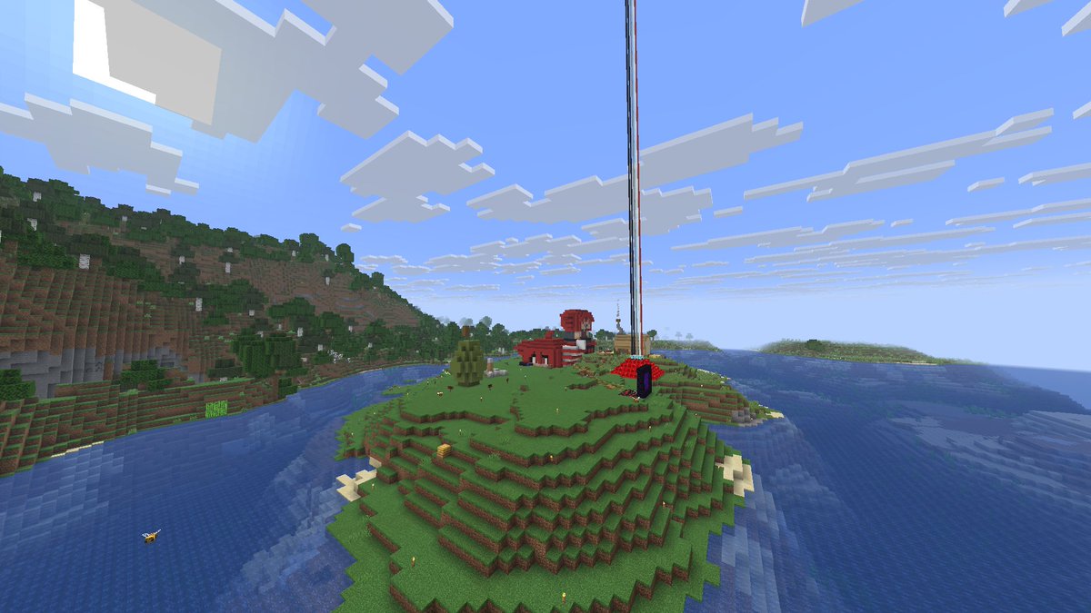 SomeRandomDyl's tweet image. teto territory is looking fantastic, island started by doom_bear (pear, teto head, bread house, and beacon&apos;s starting position is his) #ParallelEcho