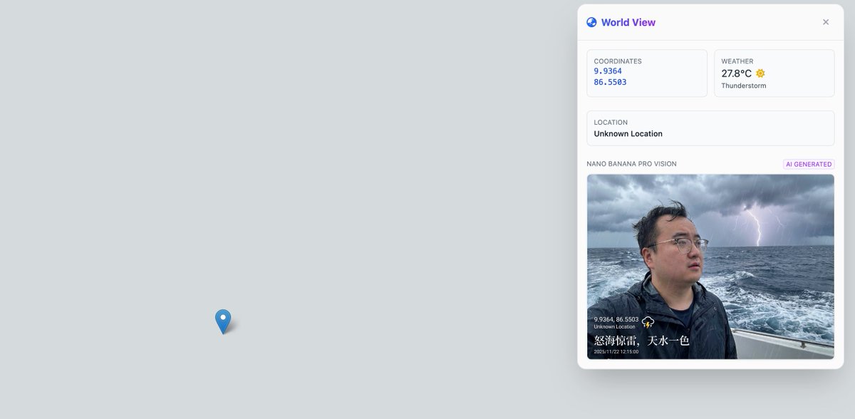 En medio del océano Pacífico