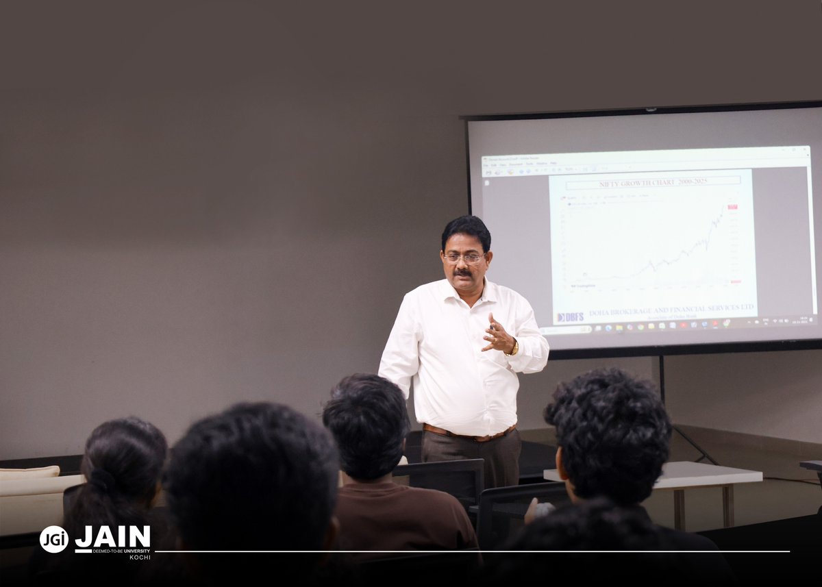 jain_kochi's tweet image. The #SchoolOfCommerce of #JAINUniversityKochi conducted impactful #ExperientialLearning Session on “#StockMarketOperations” for the Undergraduate students as part of the Generic Elective curriculum.

#DohaBrokerage #FinanceEducation #PracticalLearning #StudentDevelopment