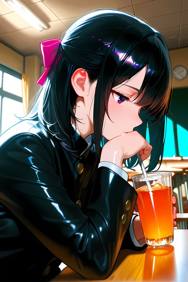 udon617AI's tweet image. 15時のdrink🥤𓈒𓂂𓏸