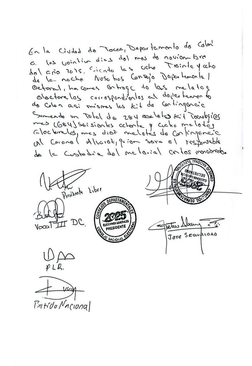 En COLÓN, representante del Partido Nacional pretendía quedarse durante la noche sola con las Maletas Electorales en el centro de acopio departamental. El Consejo Departamental Electoral (CDE) resolvió por mayoría que únicamente podrán ingresar y permanecer en el recinto cuando