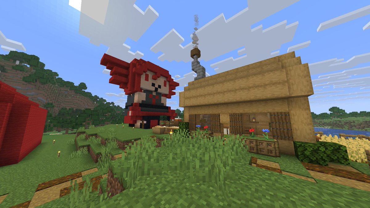 SomeRandomDyl's tweet image. here&apos;s what i&apos;ve contributed to the island thus far, which is my fatass teto base and 4 more beacons and with some wither rose detailing #ParallelEcho