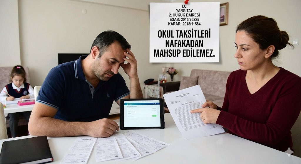 #nafaka #okul #taksit #mahsup