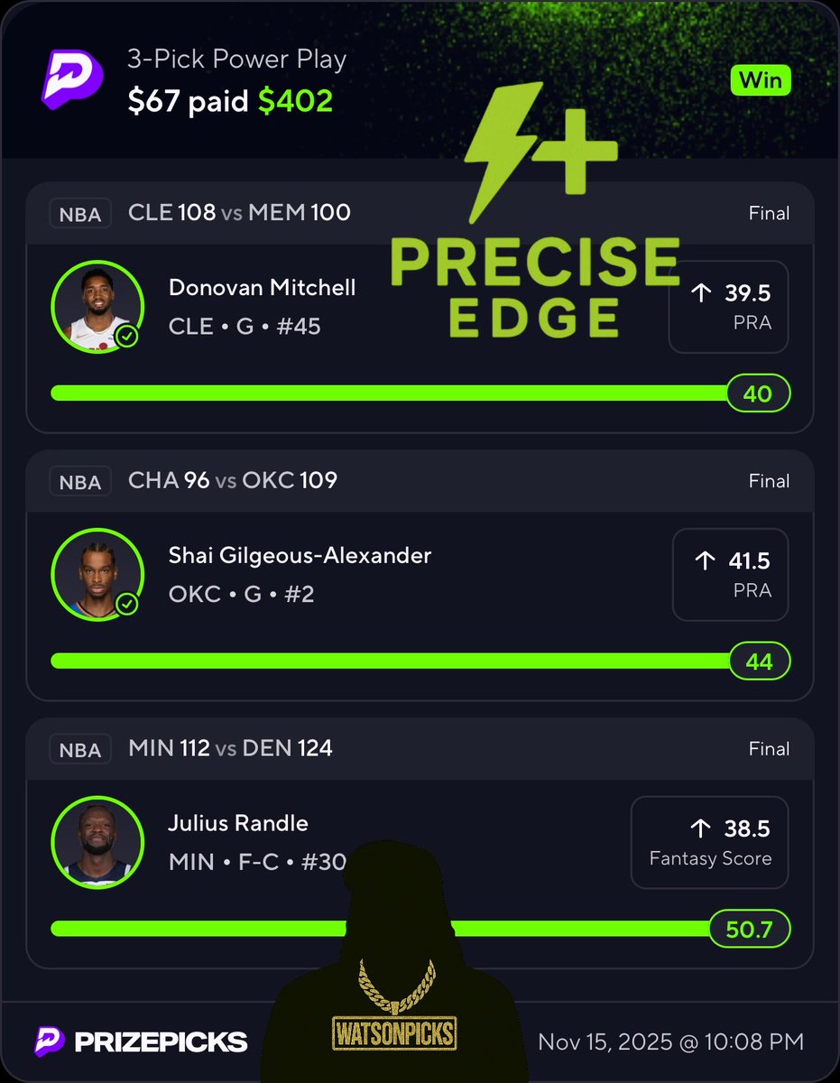 FollowOfficial's tweet photo. This month has been crazy ๐ #preciseedge INSIDE MY #premium w a 90% HIT RATE ALREADY #linkinbio
.
.
โก๏ธ#WATSONPICKS โก๏ธ https://t.co/9QDhkZrq32