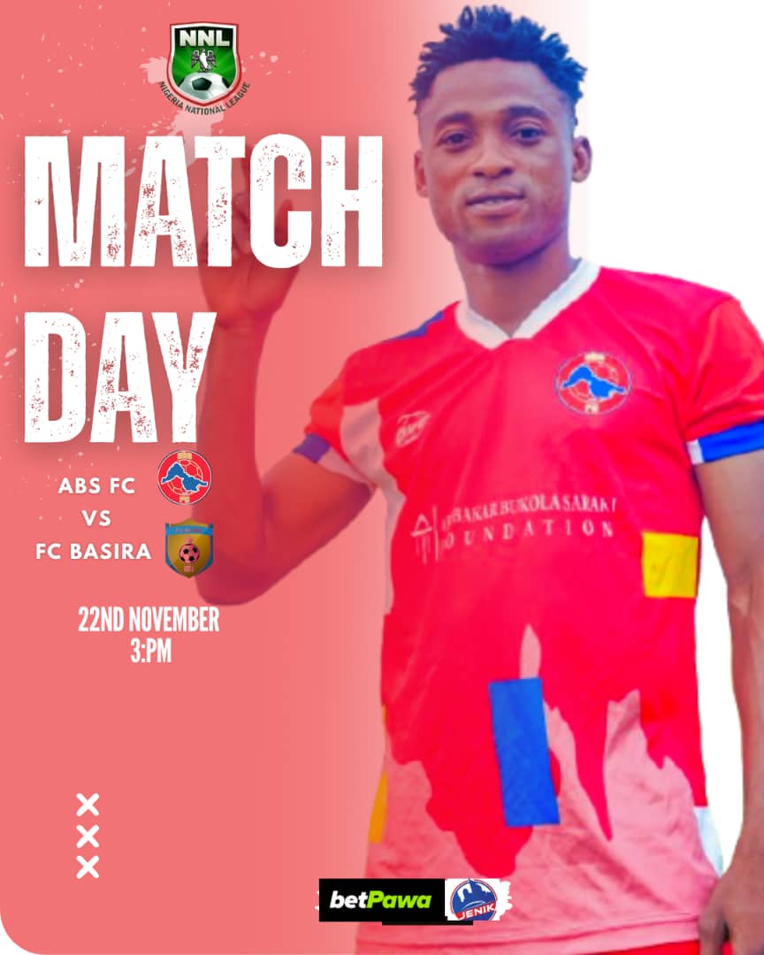 It’s Matchday!
Let’s go for the win, boys ⚽️

#WeAreABSFC #SaiSarakiBoys #NNL26 #JenikLogistics